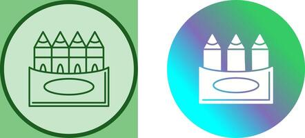 Crayons Icon Design vector