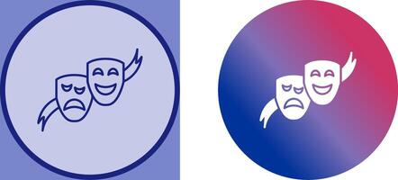 Theater Masks Icon Design vector