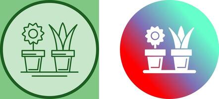 House Plants Icon Design vector