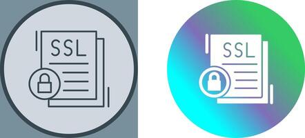 SSL Icon Design vector