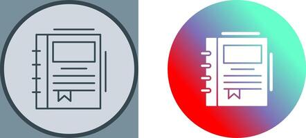 Spring Notebook Icon Design vector