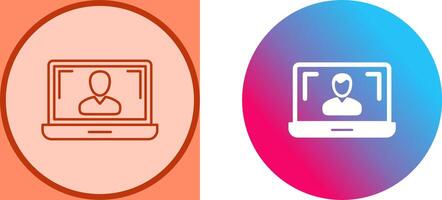 Online Lesson Icon Design vector