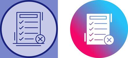 Fake List Icon Design vector