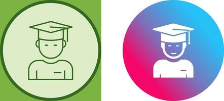 Graduate Student Icon Design vector