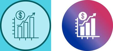Chart Up Icon Design vector