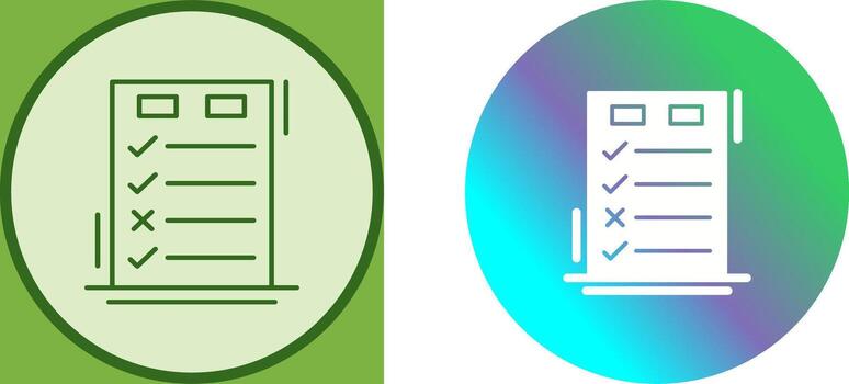 Today to Done CheckList Icon Design vector