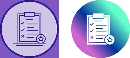 Task List Icon Design vector