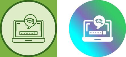 Digital Learning Icon Design vector