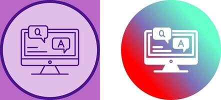 Faq Icon Design vector