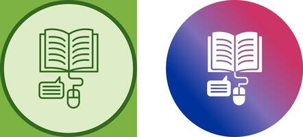 Online Learning Icon Design vector