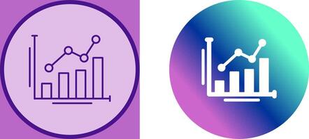 Bar Chart Icon Design vector