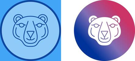 diseño de icono de oso polar vector