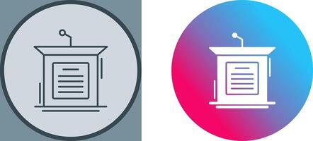 Podium Icon Design vector
