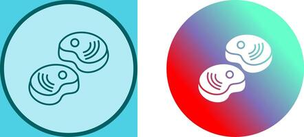 Steak Icon Design vector