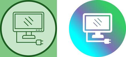 Monitor Icon Design vector