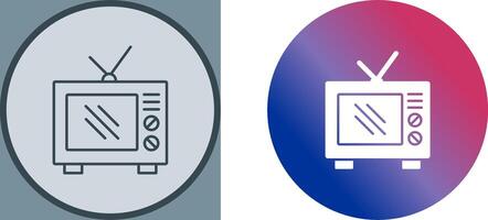 Old TV Icon Design vector