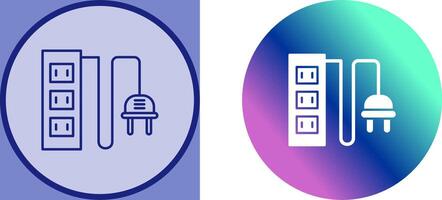 Power Socket Icon Design vector