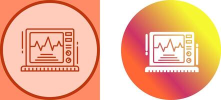 Ekg Monitor Icon Design vector