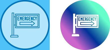 Emergency Sign Icon Design vector