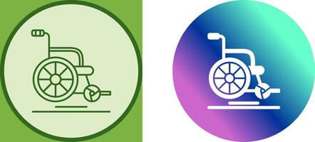 Wheel Chair Icon Design vector