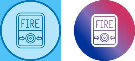 Fire Button Icon Design vector