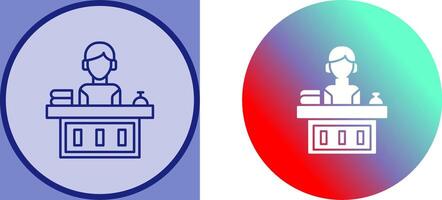 Office Reception Icon Design vector