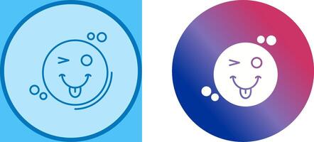 Tongue Out Icon Design vector