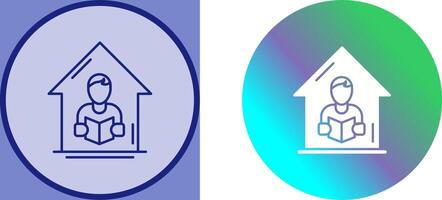 Home Learning Icon Design vector