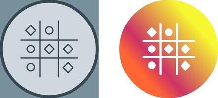 Tic Tac Toe Icon Design vector