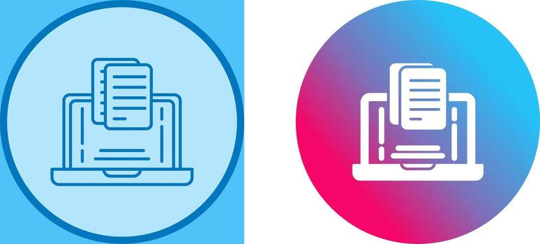 Document Icon Design vector