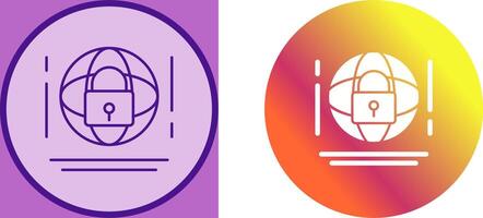 Internet Security Icon Design vector