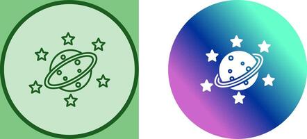 Saturn Icon Design vector