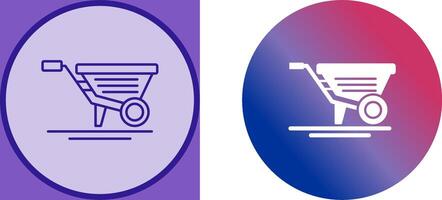 Wheelbarrow Icon Design vector