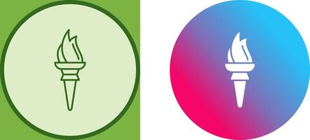 Torch Icon Design vector