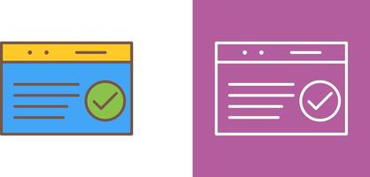 Unique QC Passed Icon Design vector