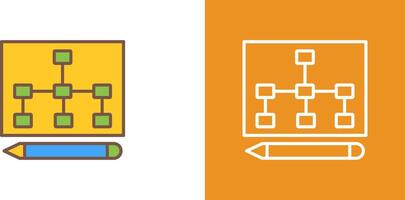 Draw Hierarchy Icon Design vector