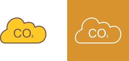 Carbon Dioxide Icon Design vector