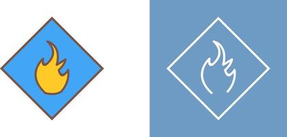 Danger of Flame Icon Design vector