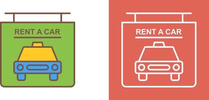 Rent a Car Icon Design vector