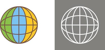 Globe Icon Design vector
