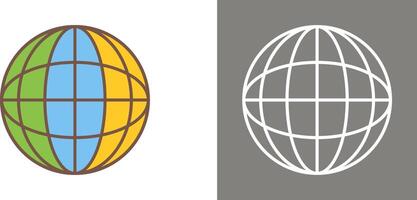 Globe Icon Design vector