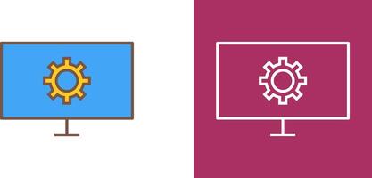 Unique Network Settings Icon Design vector