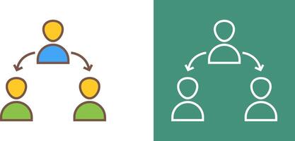Unique Connected Users Icon Design vector
