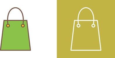 Unique Shopping Bag Icon Design vector