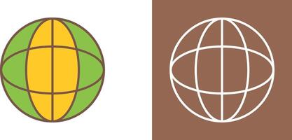 Unique Globe Icon Design vector
