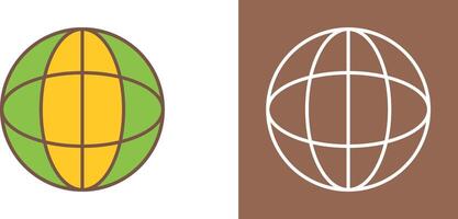 Unique Globe Icon Design vector