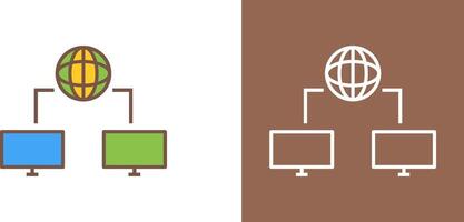 Unique Internet Connectivity Icon Design vector