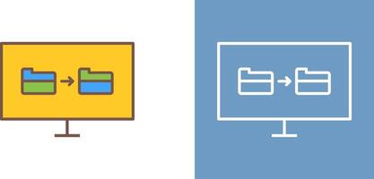 Unique File Sharing Icon Design vector