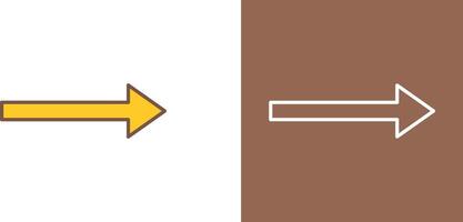 Unique Right Arrow Icon Design vector
