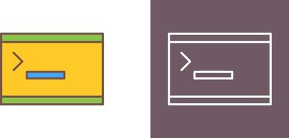 Unique Console Icon Design vector